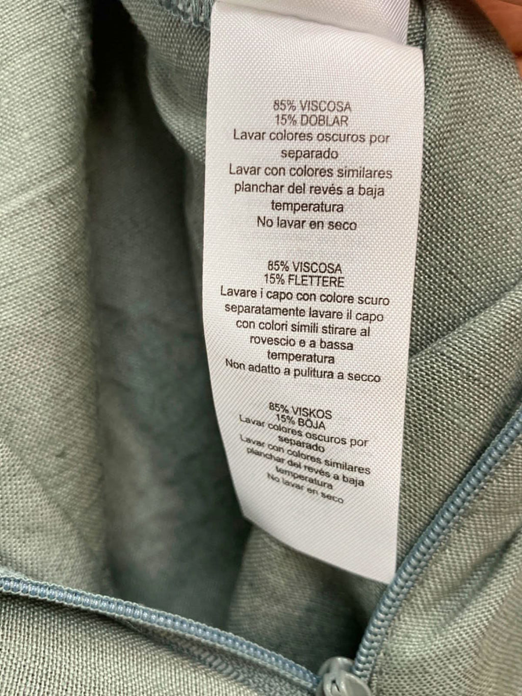 PrettyLittleThing Sage Green Wide-Leg Trousers Size 6