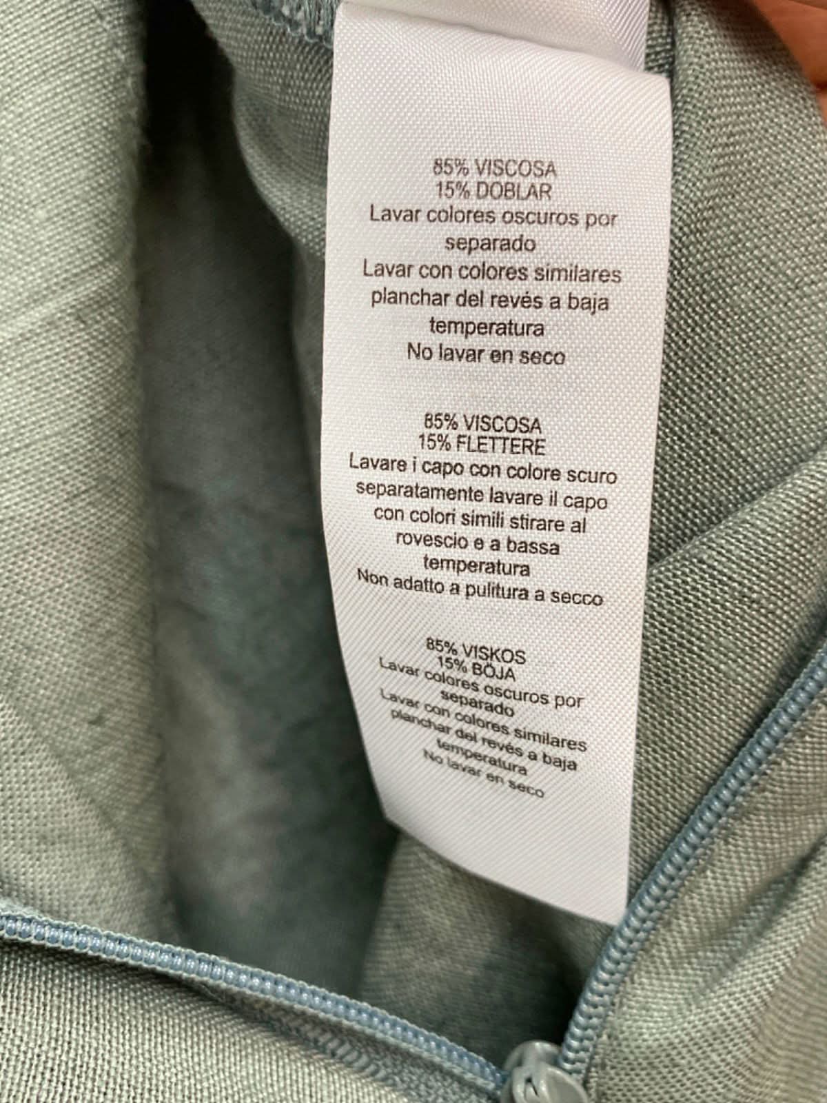 PrettyLittleThing Sage Green Wide-Leg Trousers Size 6