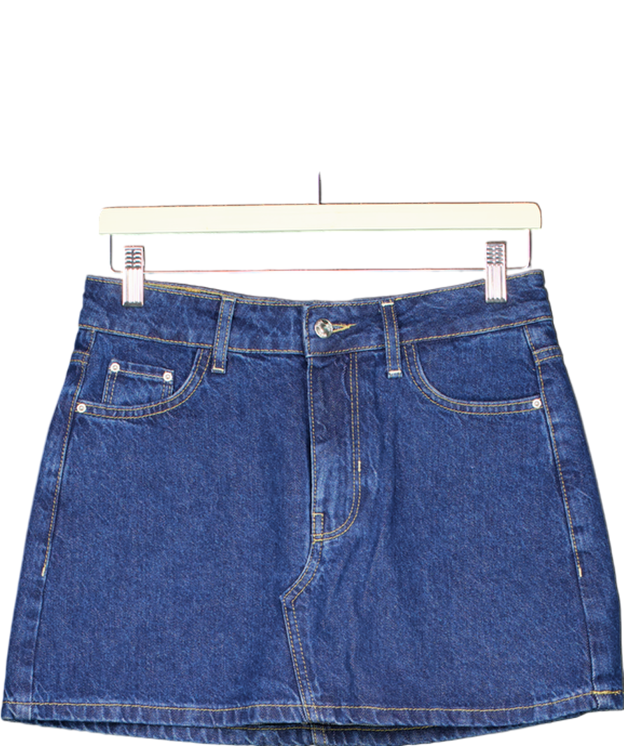ZARA Blue Denim Skirt UK XS