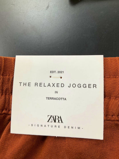 Zara Terracotta The Relaxed Jogger UK M