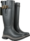 ARIAT Grey Woodstock Rubber Wellington Boot UK 4 EU 37 👠