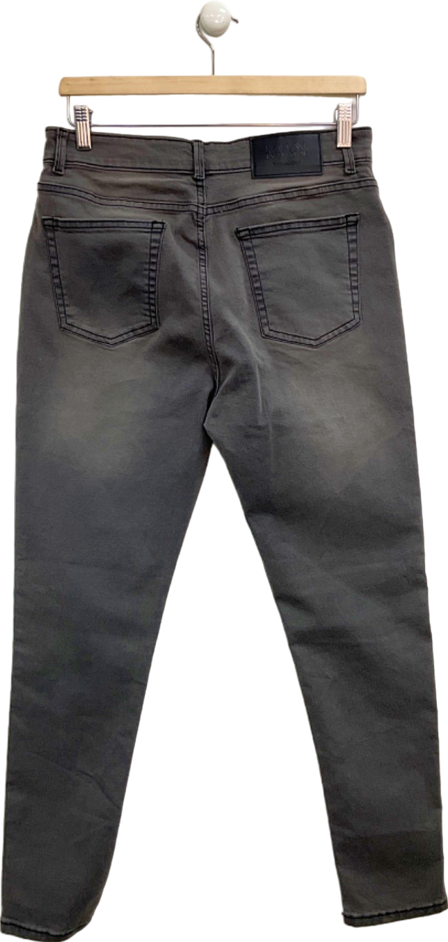 Boohoo Man Grey Skinny Jeans W34