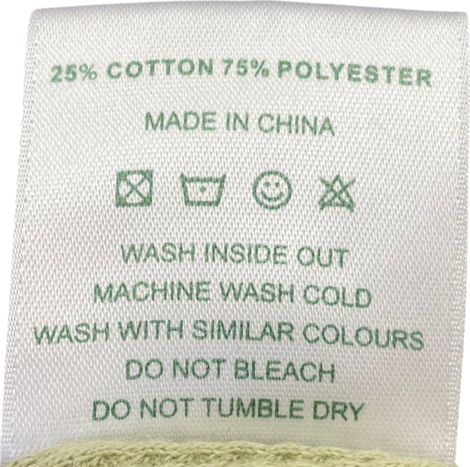 Ru & Rocka Green Pistachio Waffle Top UK S/M