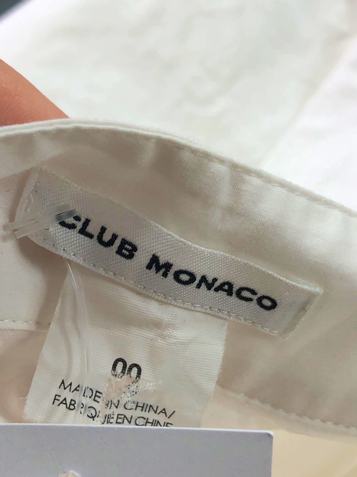 Club Monaco White Scallop Hem Skirt SIZE  00 UK XS