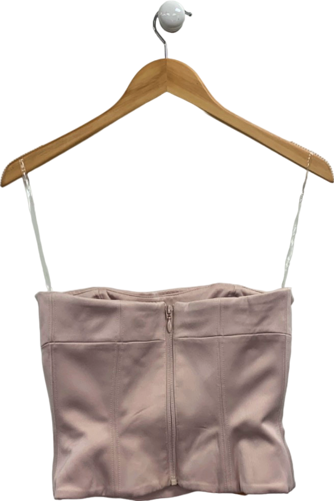 House of CB Pink Strapless Corset Top S