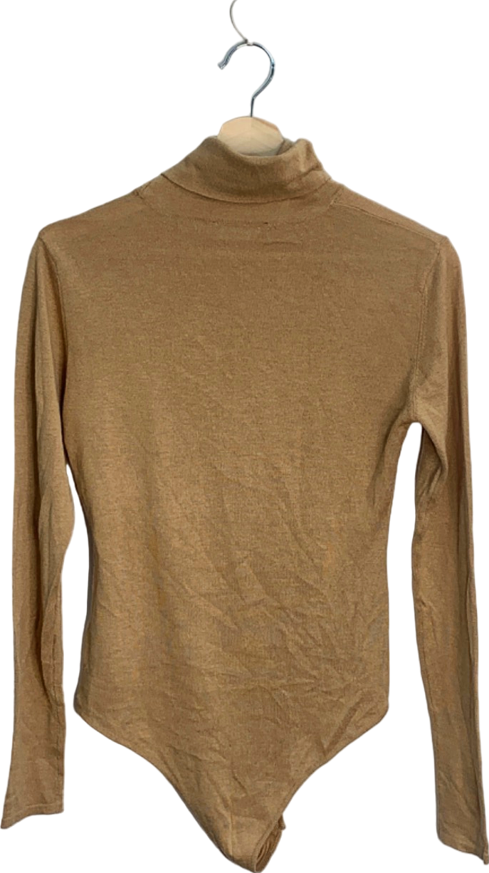 Novo Camel Long-Sleeve Bodysuit UK 8