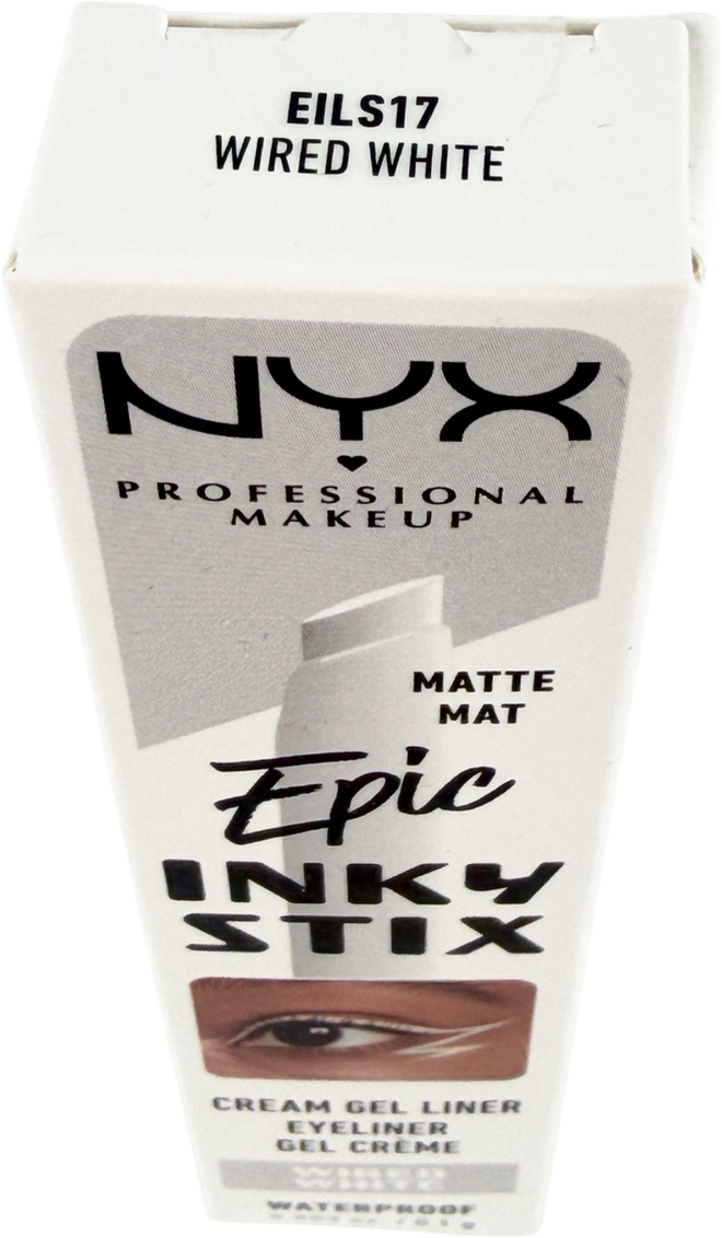 NYX Epic Inky Stix Waterproof Cream Gel Eyeliner Wired White 0.1g