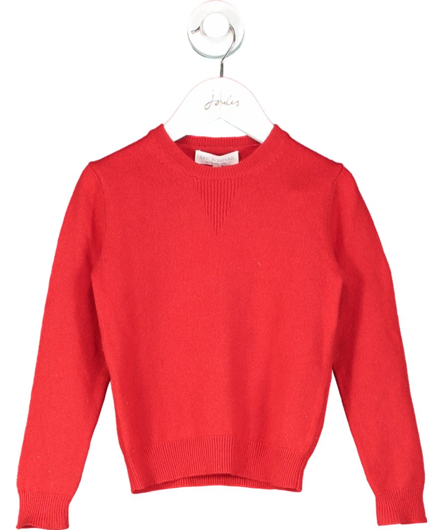 Eric Bompard Red Wool Cashmere Jumper 4 Years