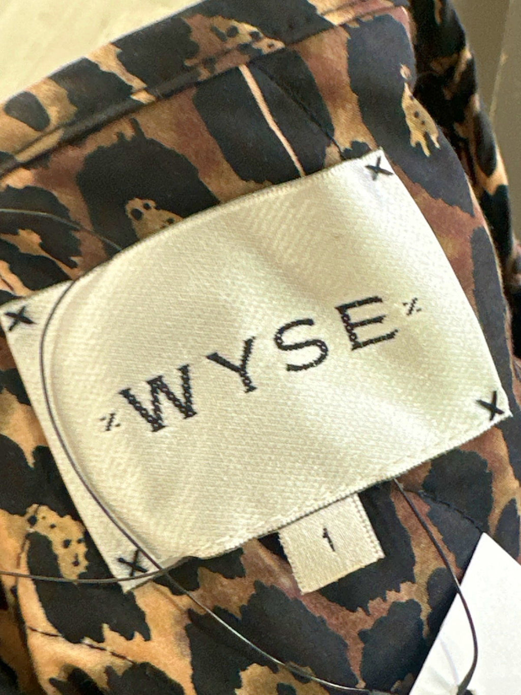 WYSE LONDON Brown Quilted Leopard Print Jacket UK 8