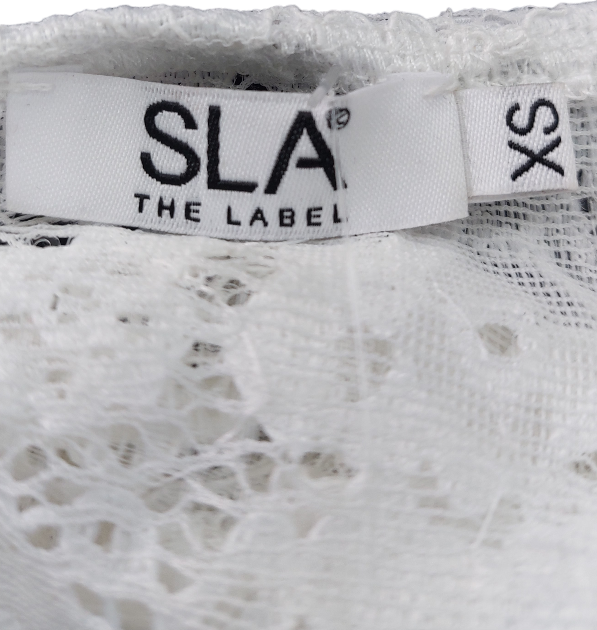 SLA the label White Sequin Lace Dress UK XS