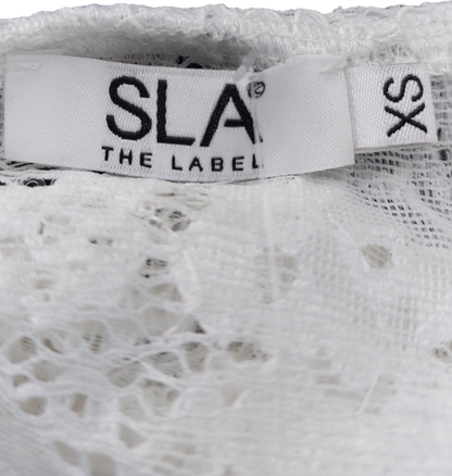 SLA the label White Sequin Lace Dress UK XS