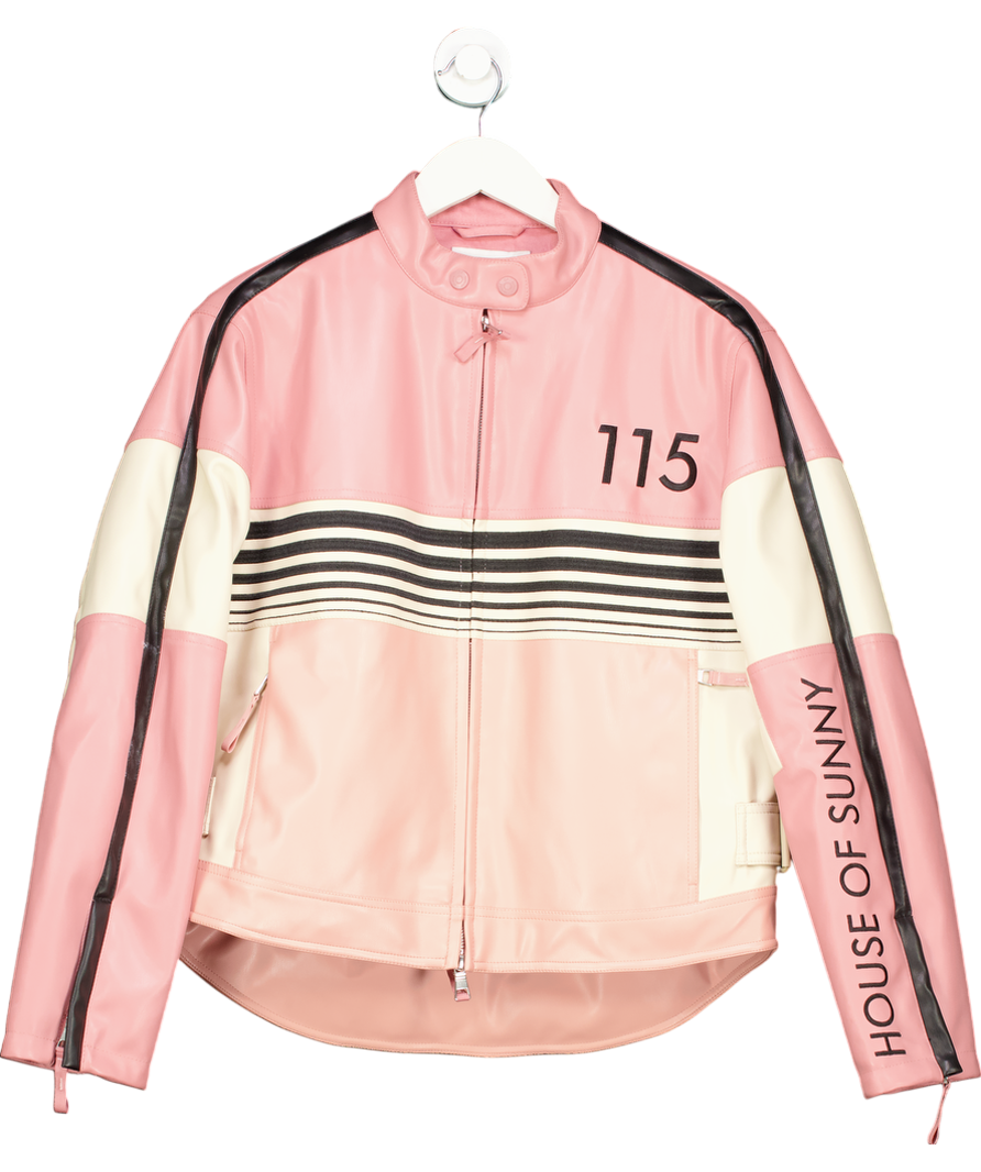 HOUSE OF SUNNY Pink The Racer Jacket UK S