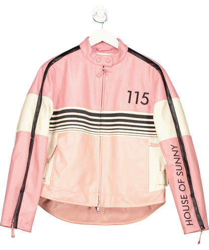 HOUSE OF SUNNY Pink The Racer Jacket UK S