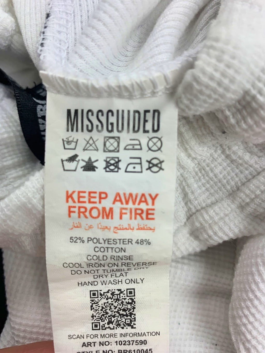 Playboy White Drawstring Jogger Pants UK 4