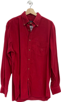 Paul & Shark Red Long Sleeve Corduroy Shirt Chest 42