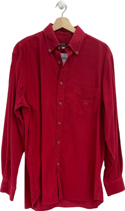 Paul & Shark Red Long Sleeve Corduroy Shirt Chest 42