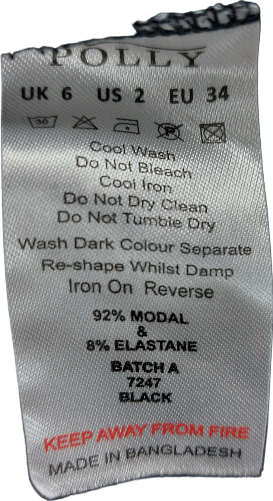 Oh Polly Black Swing Mini Dress UK 6