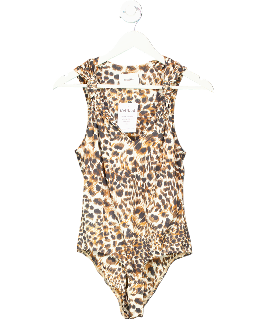 Nanushka Multicoloured Naif Knot Detail Body Suit UK S