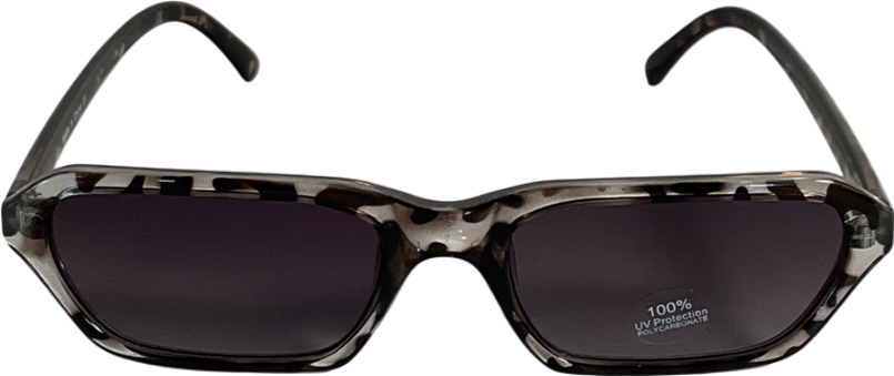 Grey Tortoise Shell Grey/black Sunglasses One Size