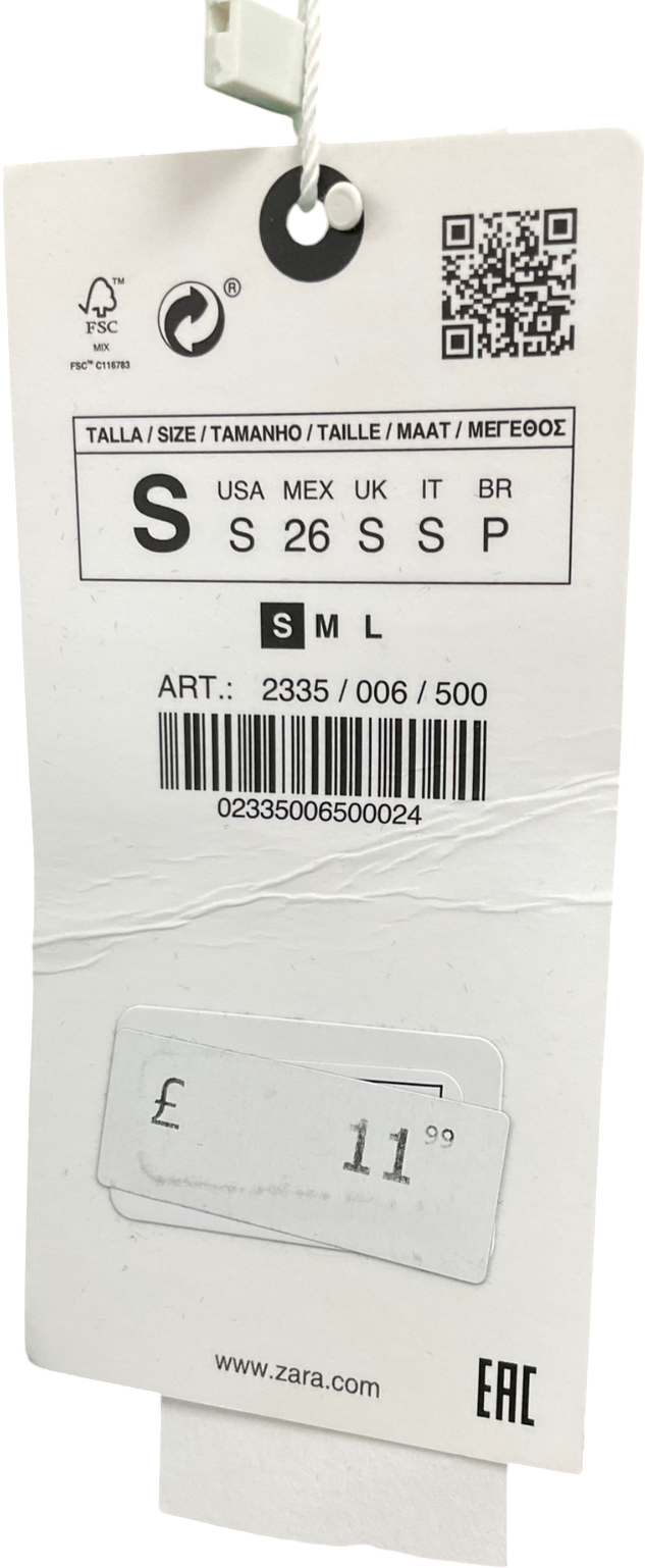 ZARA Green Crop Tshirt UK S