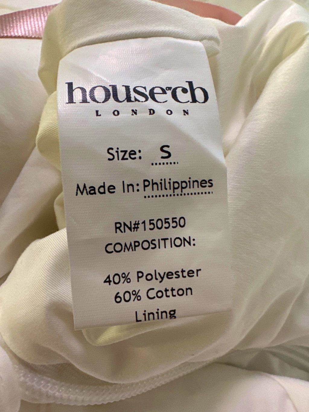 House of CB White Marlene Dress UK S