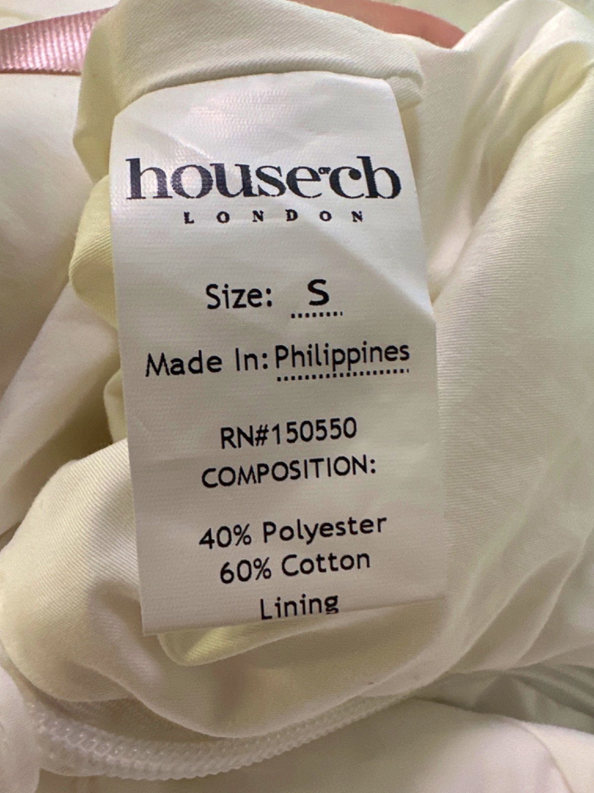 House of CB White Marlene Dress UK S