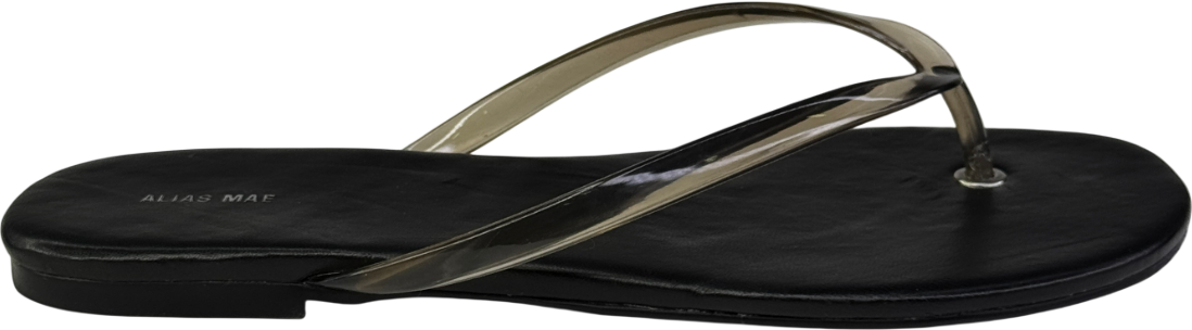 Black Alias Mae Henry Thong Flip Flops UK 6 EU 39 👠