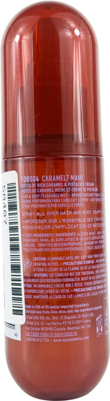 NYX Hair & Body Fragrance Mist Caramelt Mami 80ml