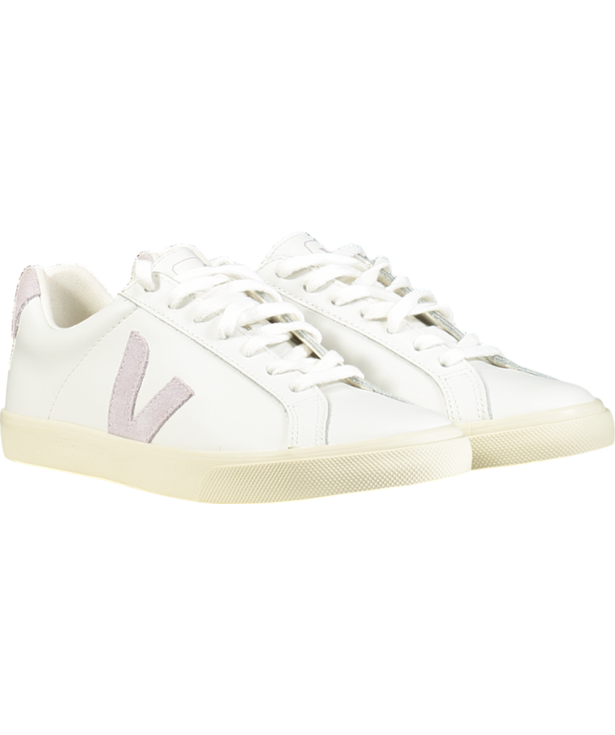 VEJA White Esplar Trainers White/lavender Suede UK 4 EU 37 👠