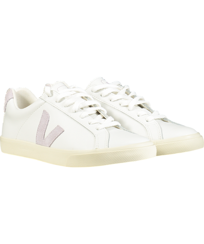 VEJA White Esplar Trainers White/lavender Suede UK 4 EU 37 👠