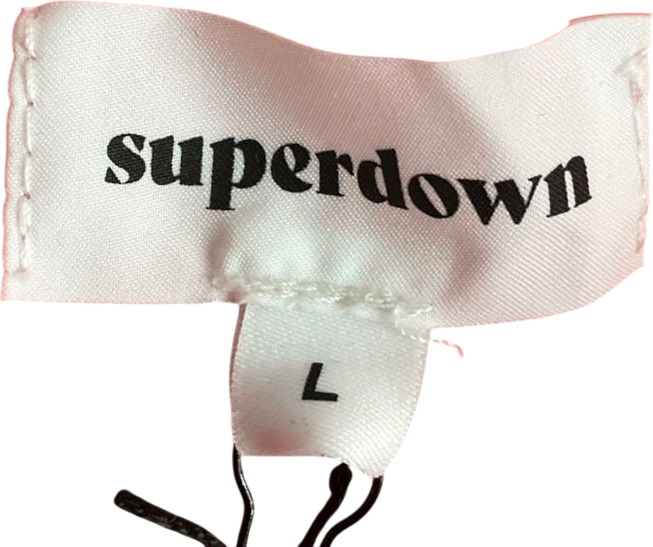 Superdown Red Reece Halter Bodysuit UK L