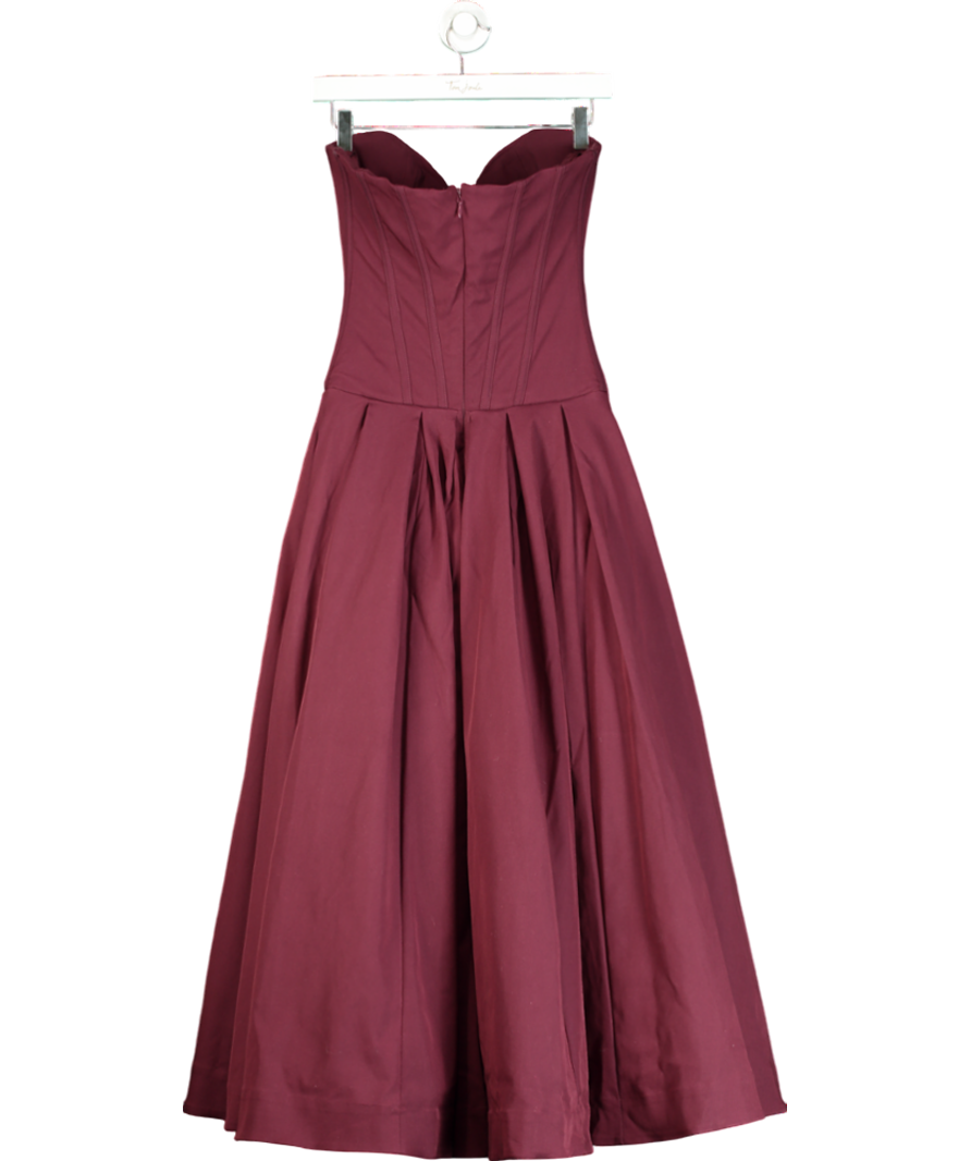 House of CB Red Wine Strapless GownUK S