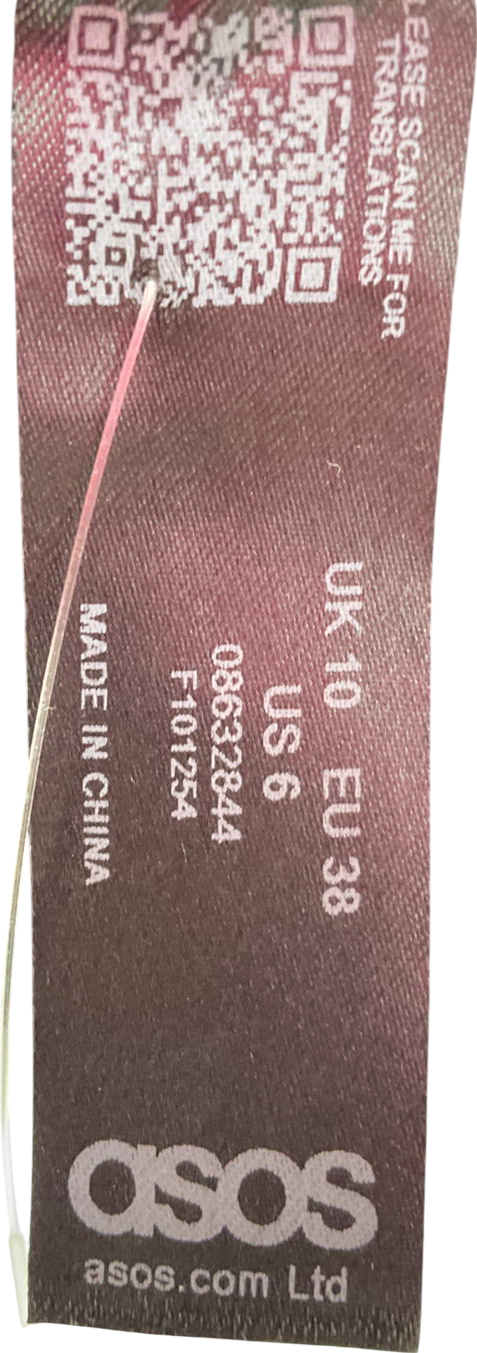 ASOS Black Corset Style Top With Suspenders UK 10