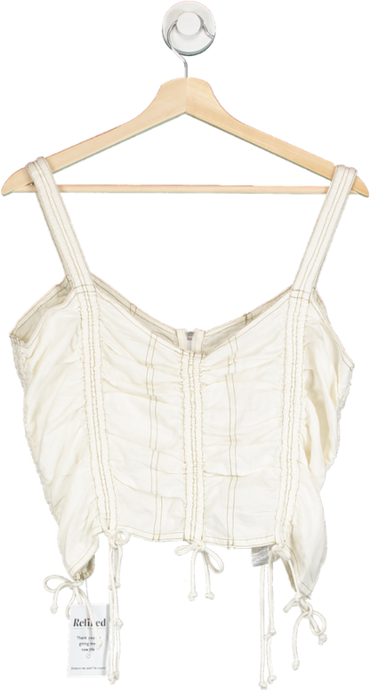 Urban Outfitters BDG Cream ruched cami top UK L