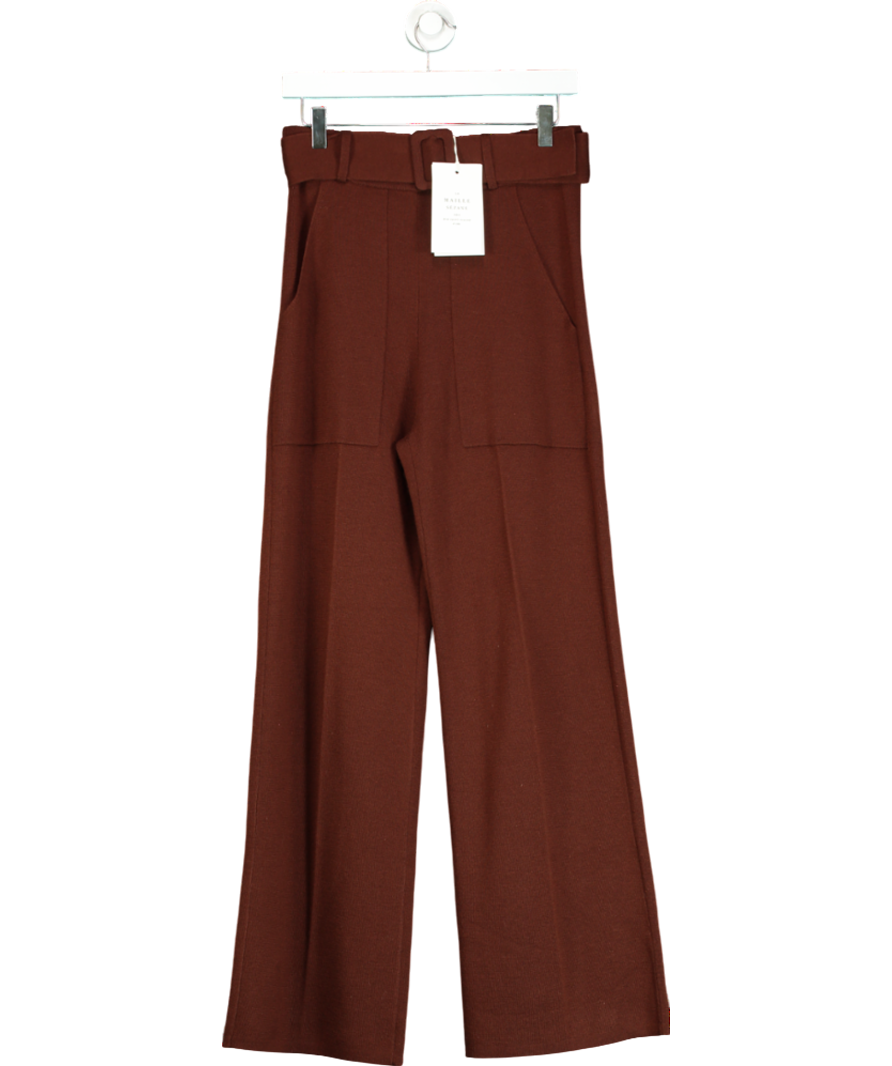 Sezane Brown Marius Trouser UK M