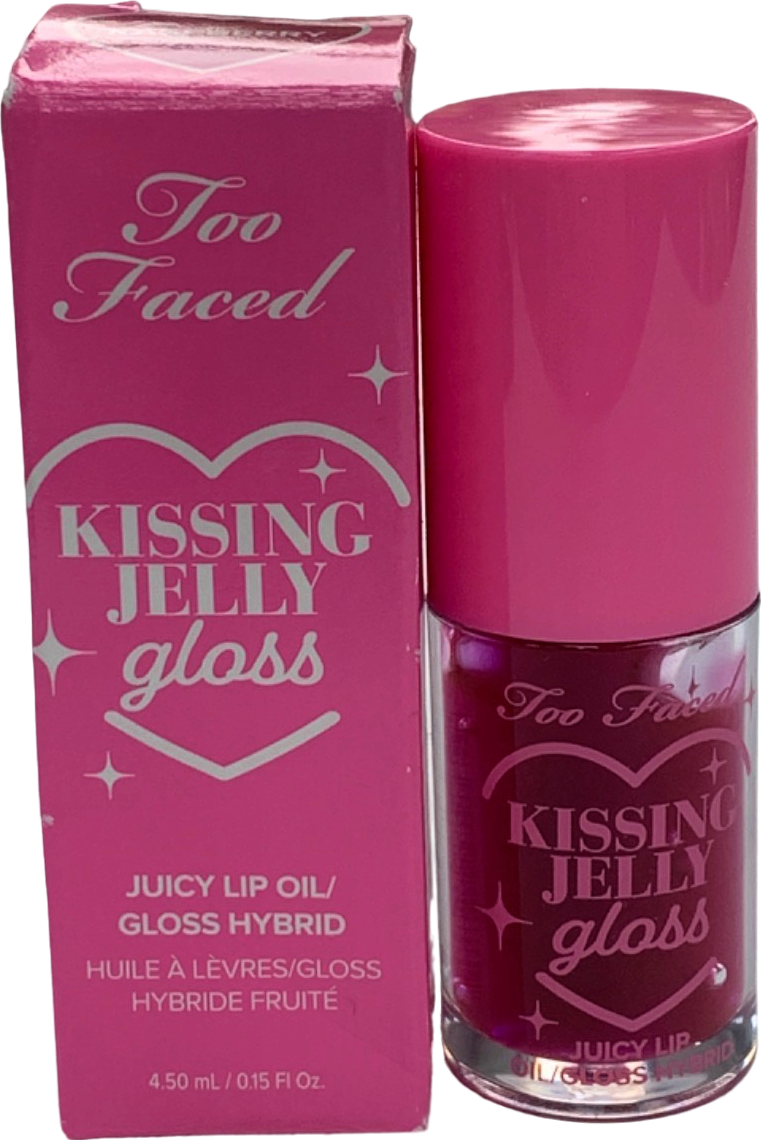 Too Faced Kissing Jelly Gloss Juicy Lip Oil/Gloss Hybrid Raspberry 4.50 ml