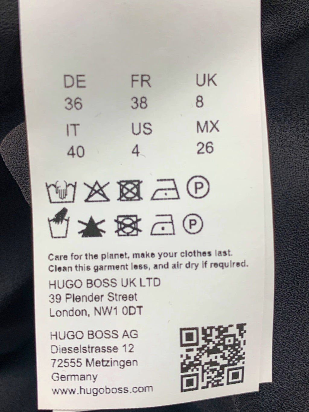 HUGO BOSS Black Sequin Mini Skirt UK 8