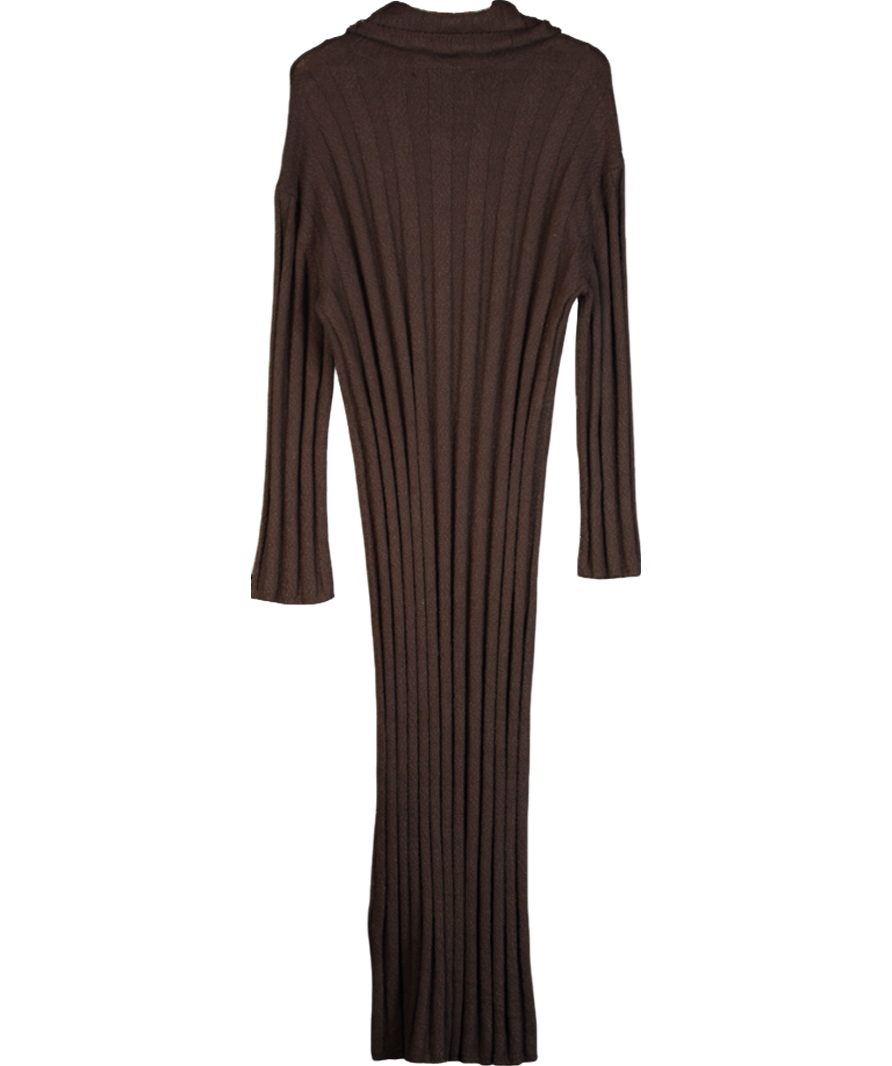 Free People Brown Wanda Sweater Dress UK M