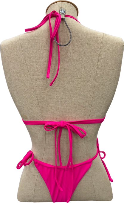 GIA Pink Triangle Bikini Top & Bottoms UK XS