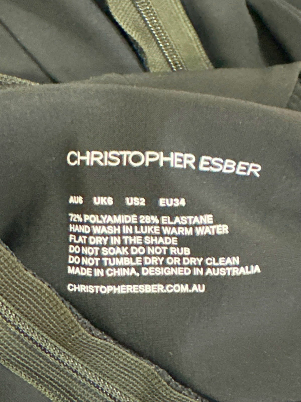 Christopher Esber Black Twisted Cutout Maxi Dress UK 6