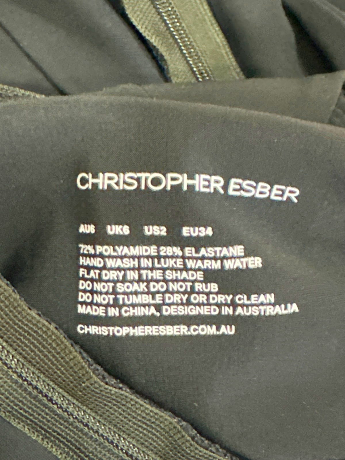 Christopher Esber Black Twisted Cutout Maxi Dress UK 6