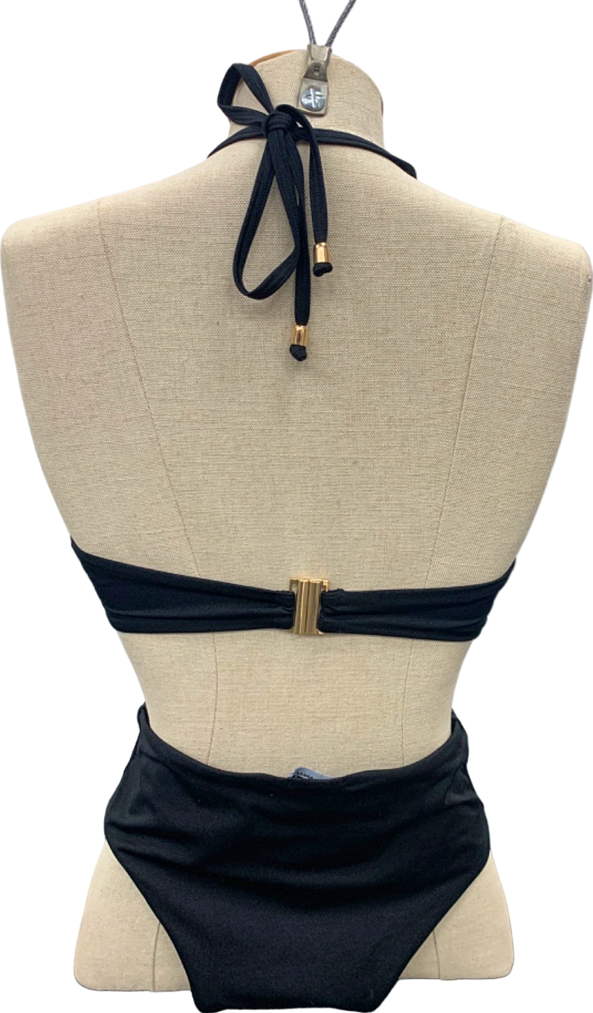 Karen Millen Black Cut-Out Swimsuit UK XS