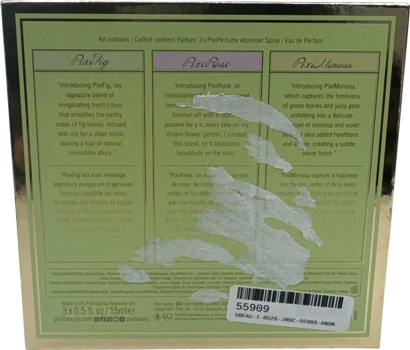 Pixi Eau De Parfum 15ml X 3