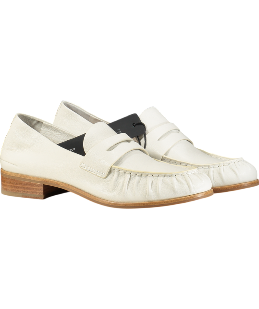 Rag & Bone White Sid Leather Loafers UK 7 EU 40 👠