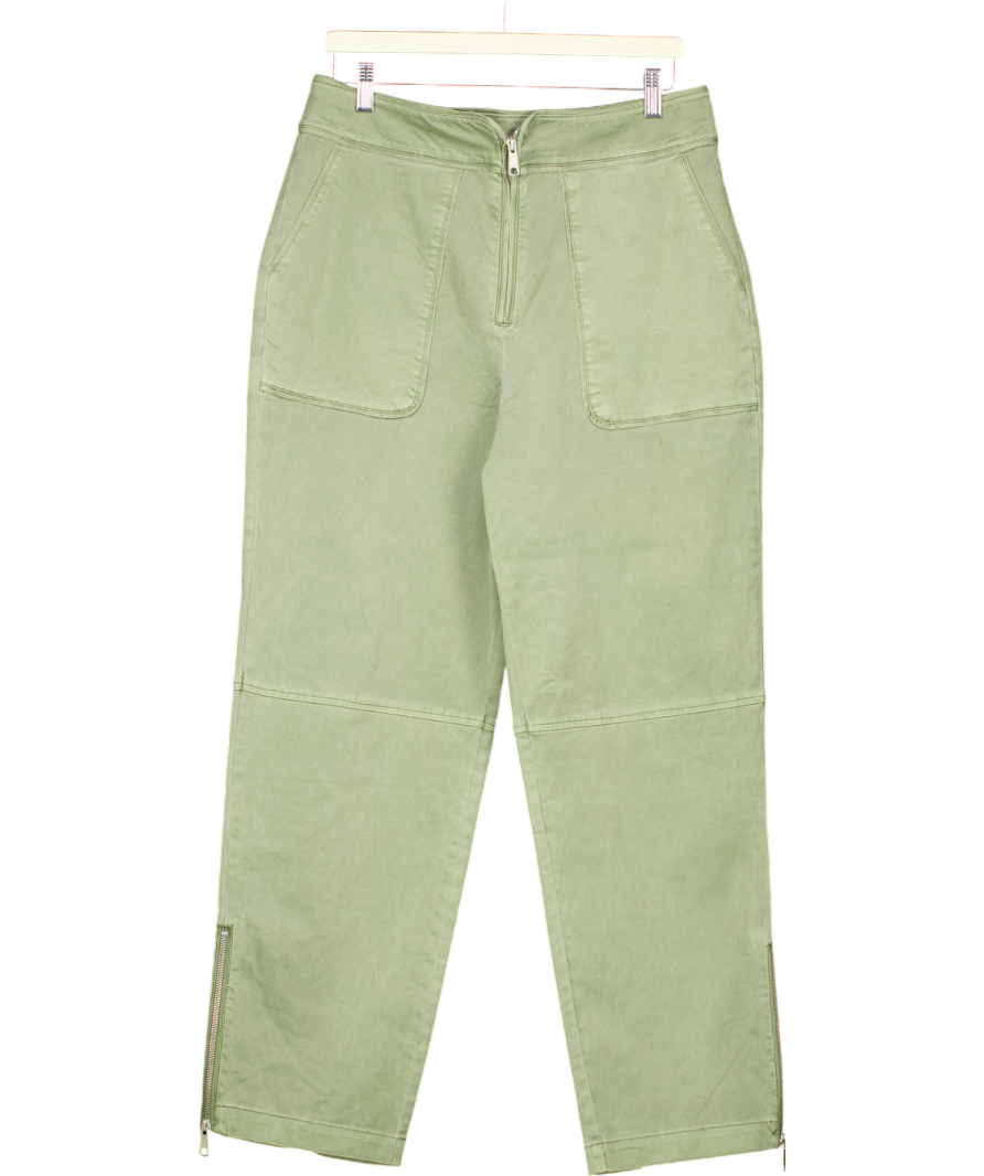 Third Form Green Straight Leg Zip Jeans UK 10