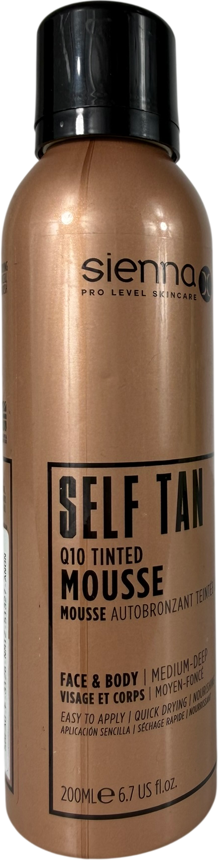 Sienna X Q10 Tinted Self Tan Mousse 200ml