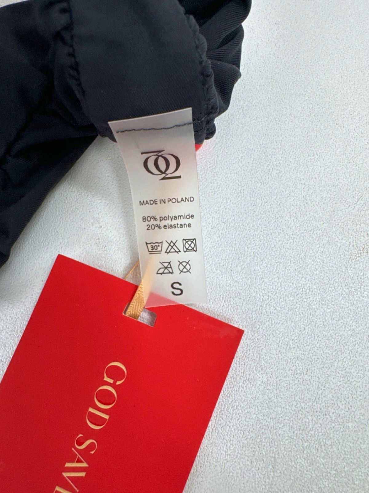 God Save Queens Black Ruffle Bikini Bottom XS