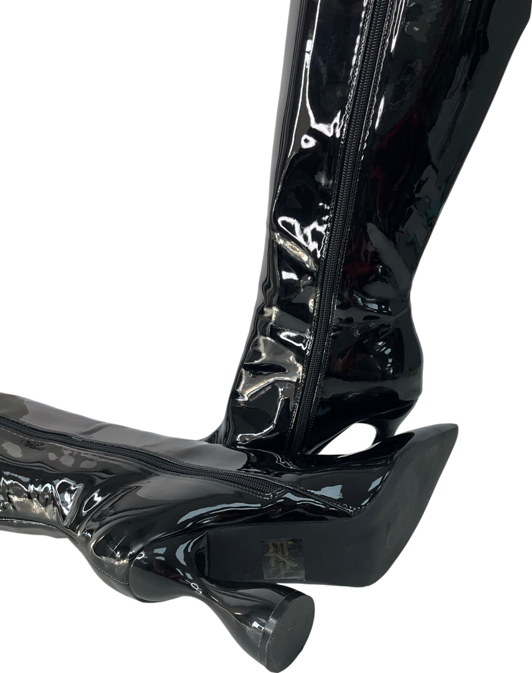 Ego Black Platform Knee High Boots UK 6 EU 39 👠