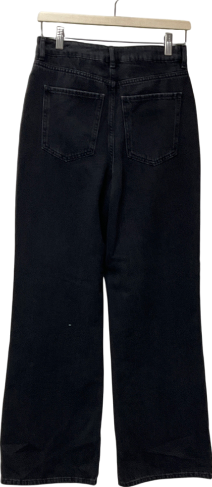 New Look Black Adalae Wide Leg Jeans UK 8