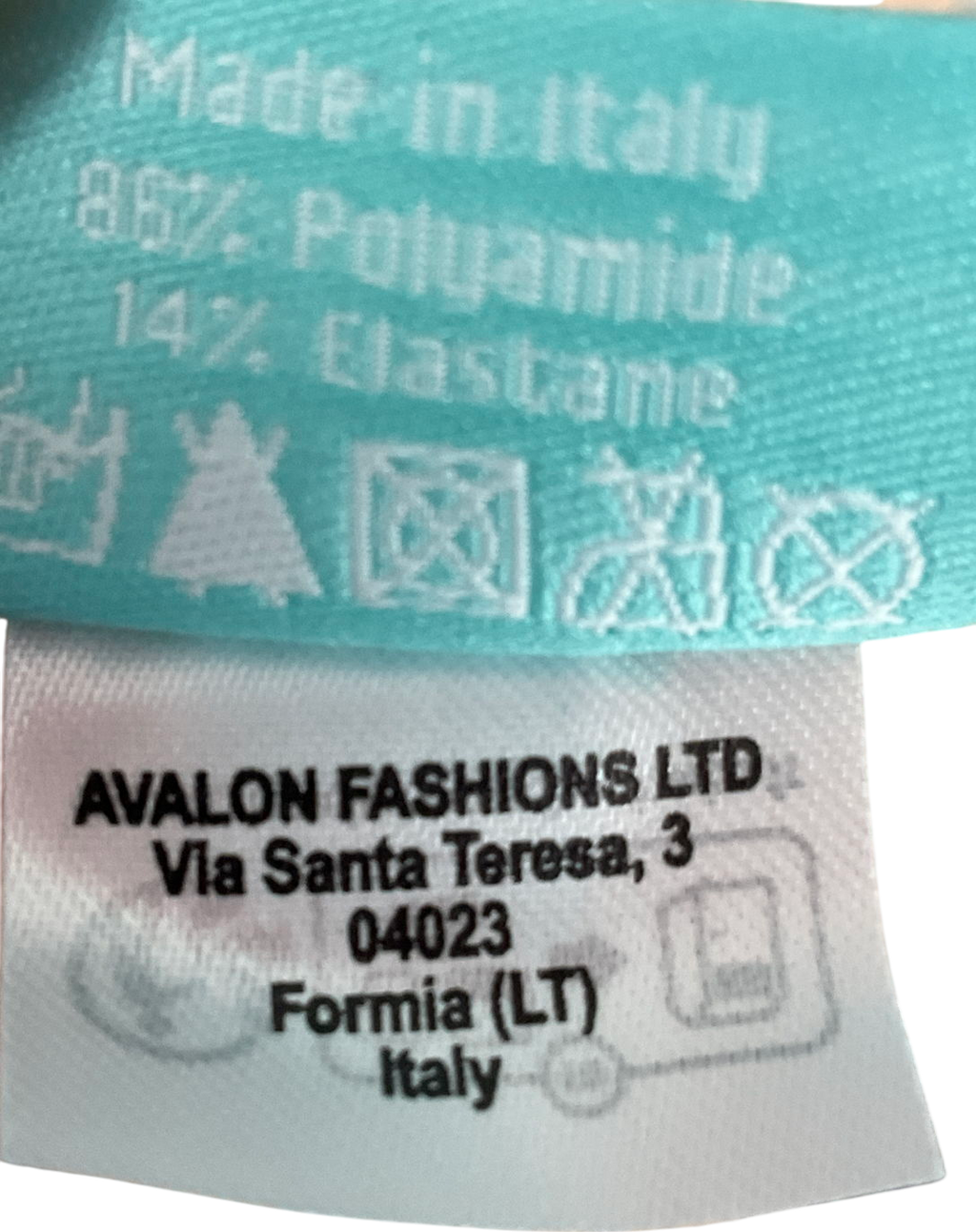 Melissa Odabash Brown Costa Top Cheetah Print UK 8